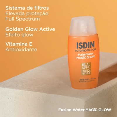ISDIN Fusion Water Magic Glow SPF50 50ml | Farmácia d'Arrábida