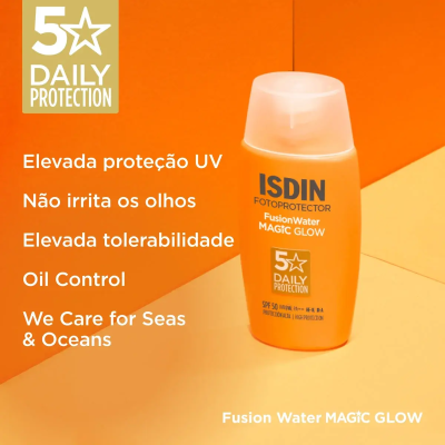 ISDIN Fusion Water Magic Glow SPF50 50ml | Farmácia d'Arrábida
