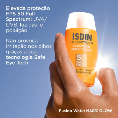 ISDIN Fusion Water Magic Glow SPF50 50ml | Farmácia d'Arrábida