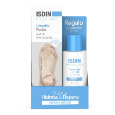 7605683 ISDIN Pack Ureadin Podos Gel Oil 75ml + Loção 10 100ml Oferta | Pés Secos