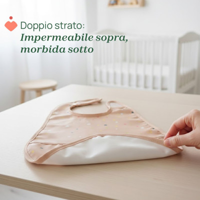 Chicco Babetes Tecido Impermeável 6M+ Rosa 2un | Farmácia d'Arrábida