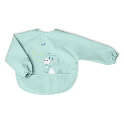 7585240 Chicco Babete com Mangas Impermeável Stay-Dry 6M+ Azul | Proteção Total