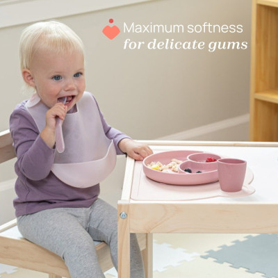 Chicco Colher Silicone Macio Rosa 6M+ Pack 2un | Farmácia d'Arrábida