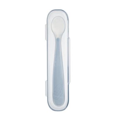 Chicco Colher Silicone Macio com Estojo 6M+ | Farmácia d'Arrábida