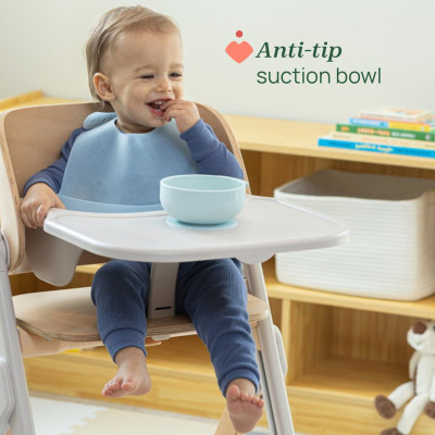 Chicco Easy Start Conjunto Papa Silicone Azul 6M+ 3 peças | Farmácia d'Arrábida
