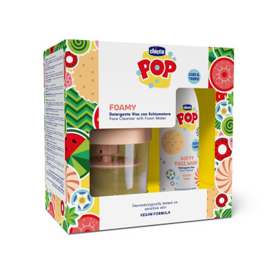 Chicco Pop Foamy Gel Limpeza Rosto Baunilha 150ml + Espumador +6A