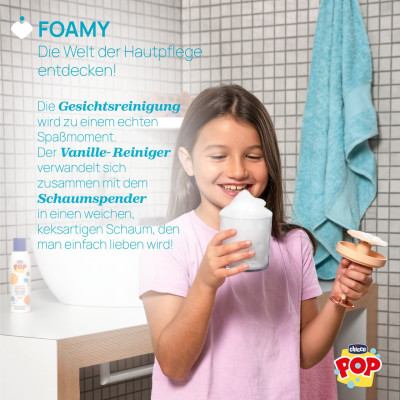 Chicco Pop Foamy Gel Limpeza Rosto Baunilha 150ml + Espumador | Farmácia d'Arrábida