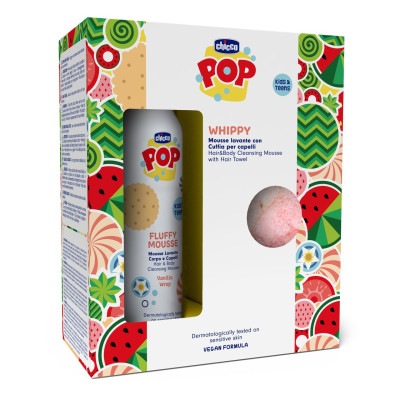 7584995 Chicco Pop Whippy Mousse Banho 2em1 Baunilha 200ml + Toalha +3A