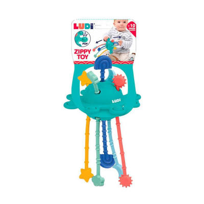 Ludi Zippy Chocalho Sensorial Silicone +10M | Farmácia d'Arrábida