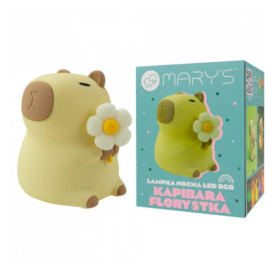 5906555611089 Mary's Luz LED Capivara com Flores | Luz Noturna Infantil +3 Anos