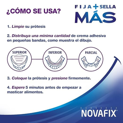 Novafix Mais Creme Adesivo Prótese Dentária 40g  | Farmácia d'Arrábida