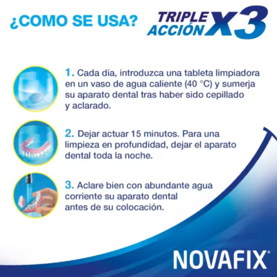 Novafix Pastilhas Limpeza Prótese Dentária 60+36 | Farmácia d'Arrábida