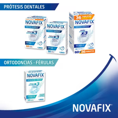 Novafix Pastilhas Limpeza Prótese Dentária 60+36 | Farmácia d'Arrábida