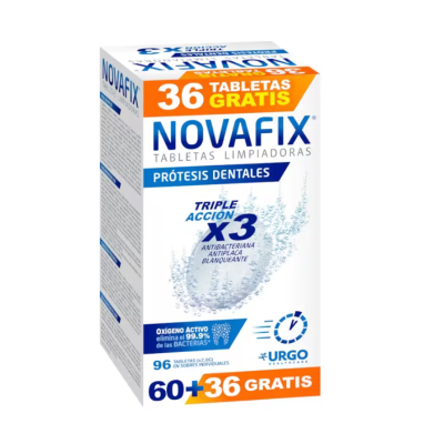 Novafix Pastilhas Limpeza Prótese Dentária 60+36 | Farmácia d'Arrábida