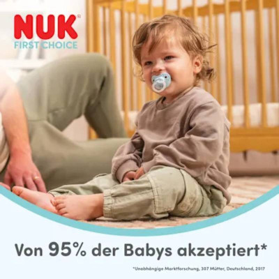 NUK Chupeta First Choice Dia e Noite Roxo 18-36M x2 | Brilham no escuro | Farmácia d'Arrábida
