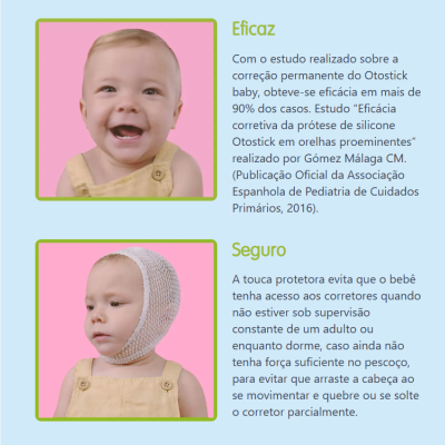 Otostick Baby Corretor Estético para Orelhas x8 + Touca | Farmácia d'Arrábida