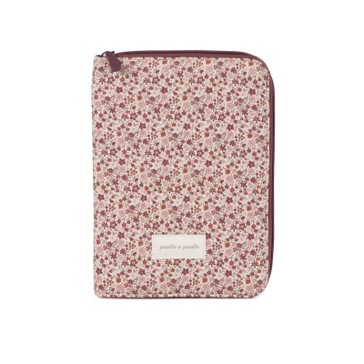 8435748607624 Pasito a Pasito Porta Documentos Cherry Flores | 100% Algodão 17x25x2 cm