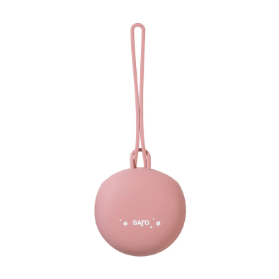 8424568148479 Saro Caixa Porta Chupeta Silicone Rosa