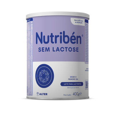 Nutribén Sem Lactose 1 Leite +0M 400g Desde o Nascimento