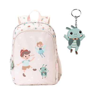 8434149256615 Tutete Mochila Escolar Média c/ Porta Chaves The Wooden Boy 39cm