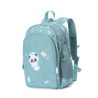 Tutete Mochila Escolar Média c/ Porta Chaves Pandas in Space 39cm | Farmácia d'Arrábida