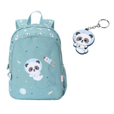8434149155765 Tutete Mochila Escolar Média c/ Porta Chaves Pandas in Space 39cm