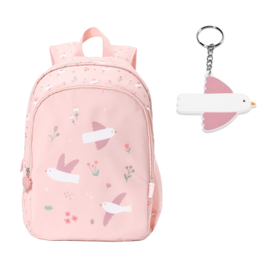 8434149403743 Tutete Mochila Escolar Média c/ Porta Chaves Blossom Bird 39cm