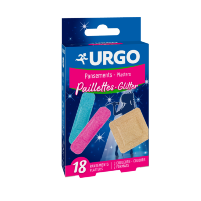 7113613 Urgo Glitter Penso 3 Cores 2 Tamanhos x18 | Proteção para Feridas Superficiais