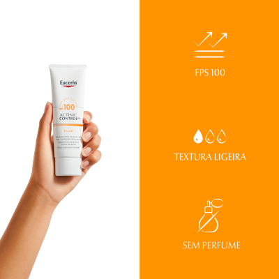 Eucerin Actinic Control MD Fluido FPS 100 80ml | Farmácia d'Arrábida