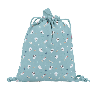 8434149027048 Tutete Mochila Saco de Tecido Impermeável Pandas In Space 34.5cm