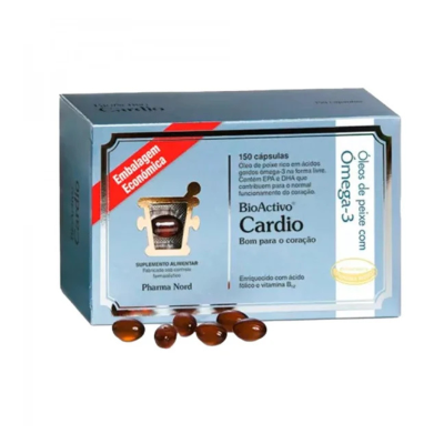 BioActivo Cardio Ómega-3 Pack Económico x150 Cápsulas | Coração + vasos sanguíneos