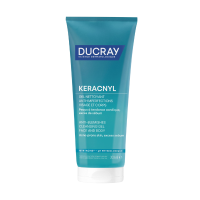 7544395 Ducray Keracnyl Gel Purificante 200ml | Anti-Imperfeições Rosto+Corpo