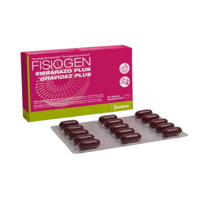 7599639 Fisiogen Gravidez Plus Cápsulas x30 | Ácido Fólico + DHA + Ferro Sucrossómico