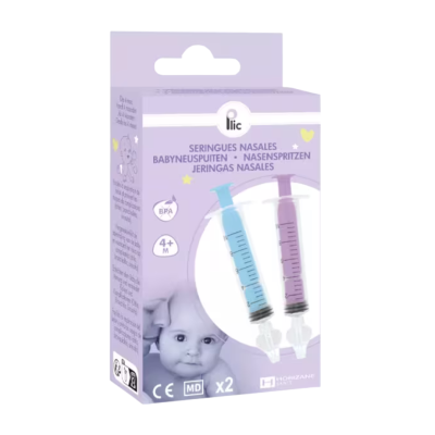 3700085862506 Horizane Seringa Nasal Infantil 2 Unidades Azul e Rosa