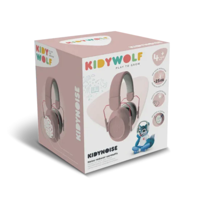 Kidywolf Auscultadores Cancelamento Ruído Rosa +4A | Farmácia d'Arrábida