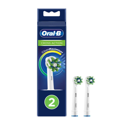 7542084 Oral-B CrossAction Recarga Escova Elétrica x2 | -100% Placa