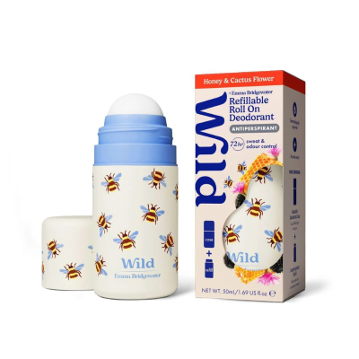 7640805
 Wild Desodorizante Roll-on Abelhas + Recarga Mel & Cacto 50ml