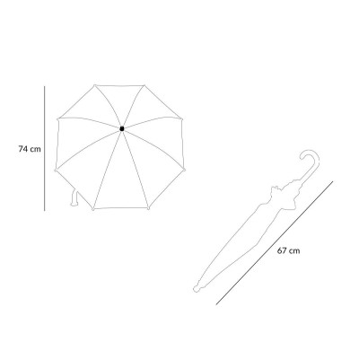 Tutete Guarda-Chuva Transparente Planes 67cm | Farmácia d'Arrábida