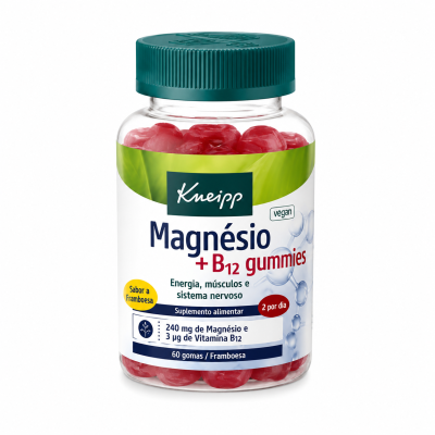 7608083 Kneipp Magnésio + B12 Gomas x60 | Energia + Menos Cansaço